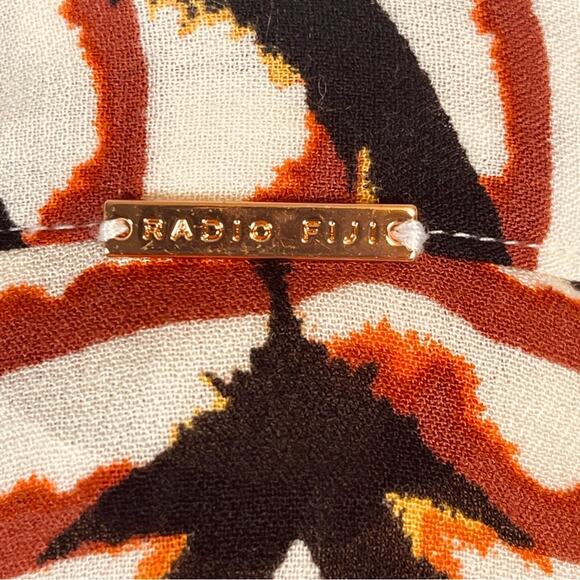 Radio Fiji Chita Kimono Belted Wrap Swim Cover Up Animal Print Brown Large NWT - Picture 13 of 15